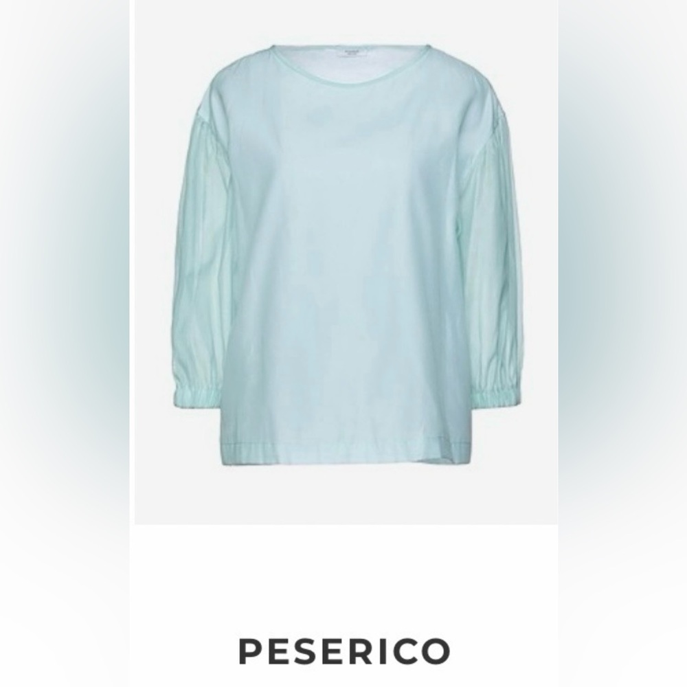 Peserico Light Green Blouse